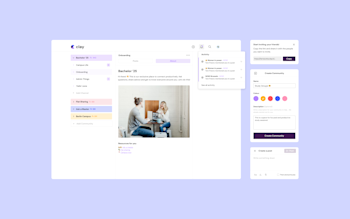 Responsive Desktop Design (with pop-ups) of the Clay Web App - 2020