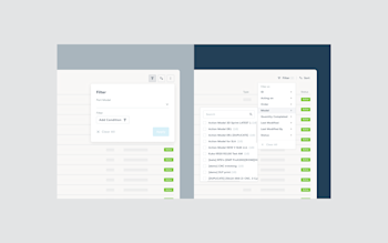 Left image shows the initial design proposal, right image shows the final result after my contribution. 