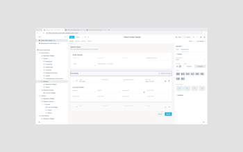 Editing a custom layout in the new editor.