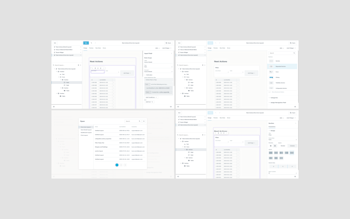 Different workflows within the editor experience.