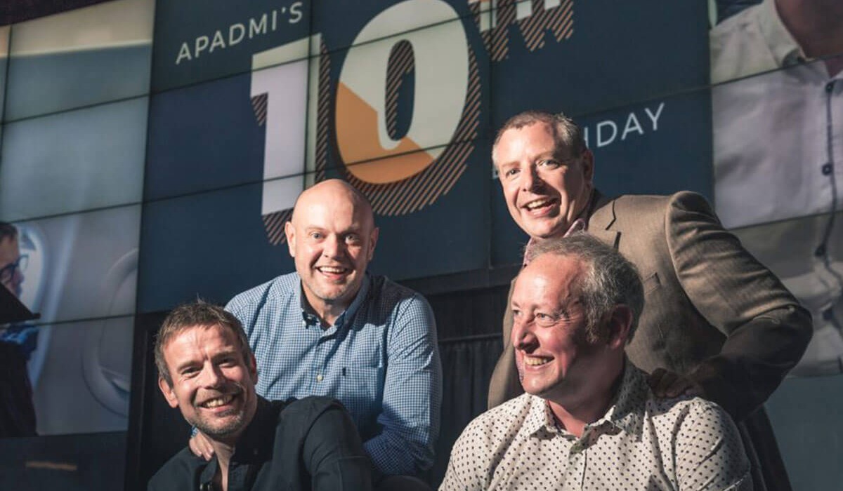 Owners of Apadmi celebrating 10 years in mobile