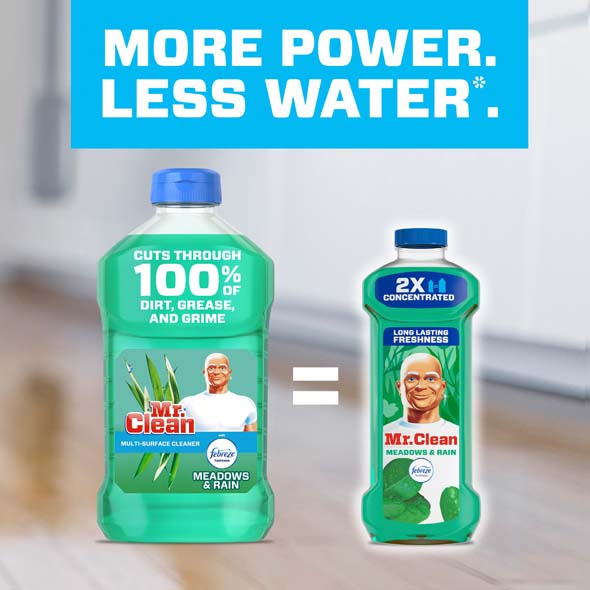 Multi Surface Cleaner with Febreze Meadows Rain Mr. Clean