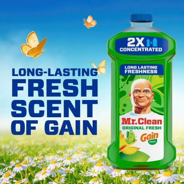 Multi-Surface Cleaner with Gain Original Fresh Scent - Long-Lasting Fresh Scent Of Gain