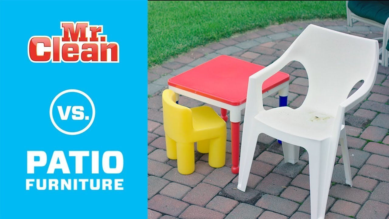 How to clean plastic patio online chairs