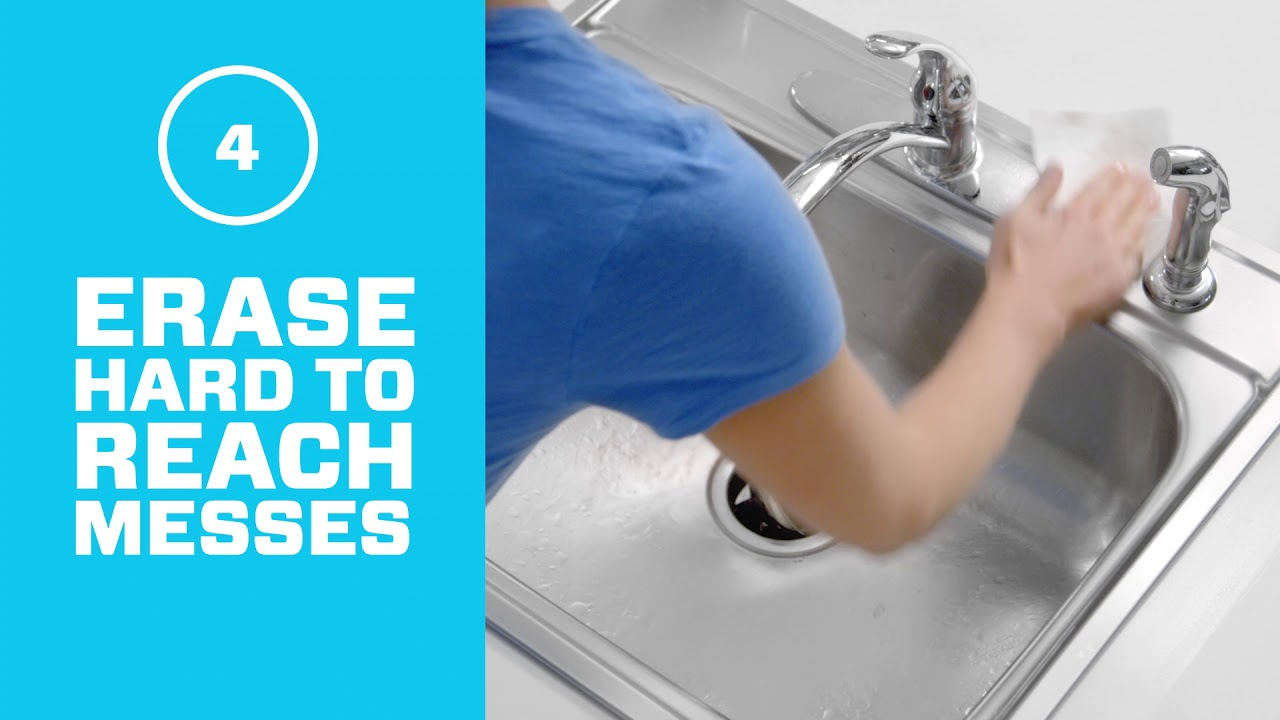 Magic Eraser Sheets - How To Clean Kitchen Sinks | Mr. Clean®