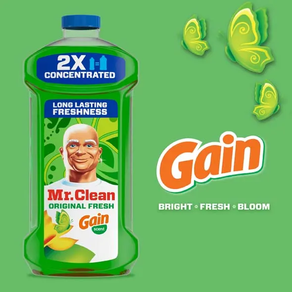 Multi-Surface Cleaner with Gain Original Fresh Scent - Bright - Fresh - Bloom