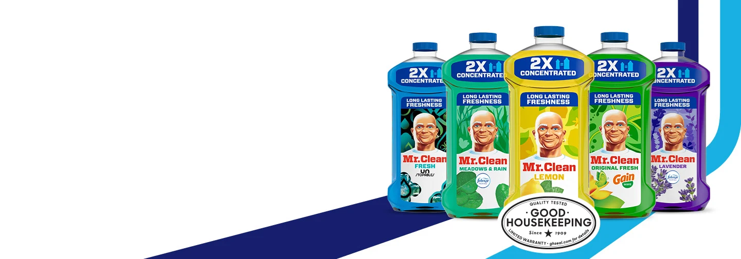 Mr. Clean Multi Surface Liquids products side by side