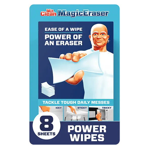 Mr. Clean Magic Eraser Power Wipes 8 Sheets