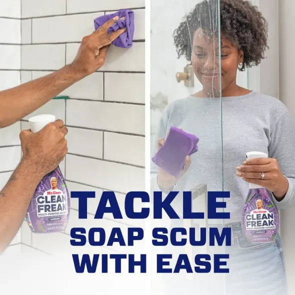 Mr. Clean CleanFreak Lavender - Tackle Soap Scum With Ease