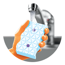 Wet icon – Shower tub cleaner lavender