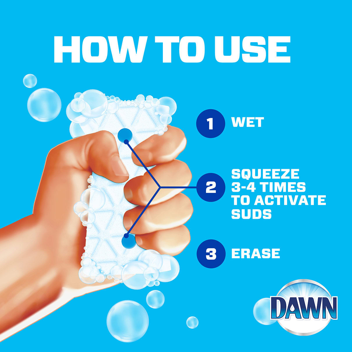 Magic Eraser Kitchen with Dawn Mr Clean®