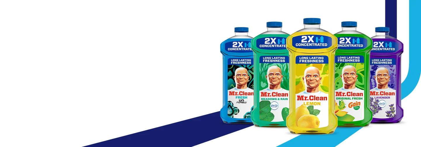 Mr. Clean Multi Surface Liquids products side by side