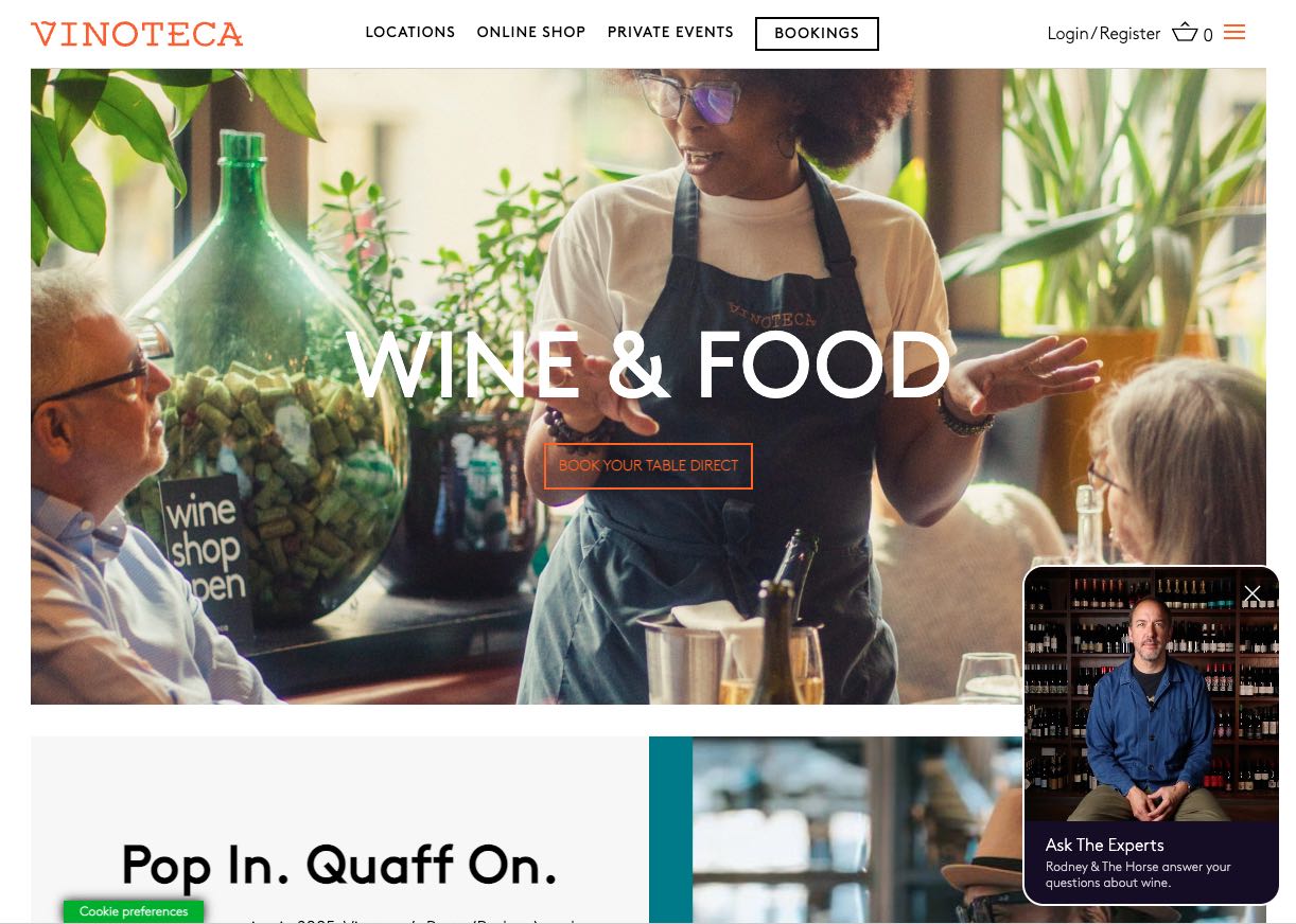 It's the vinoteca embed!