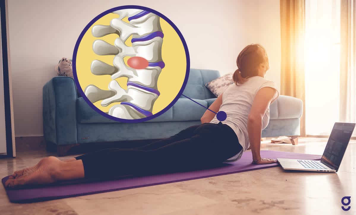 How do you fix a slipped disc?