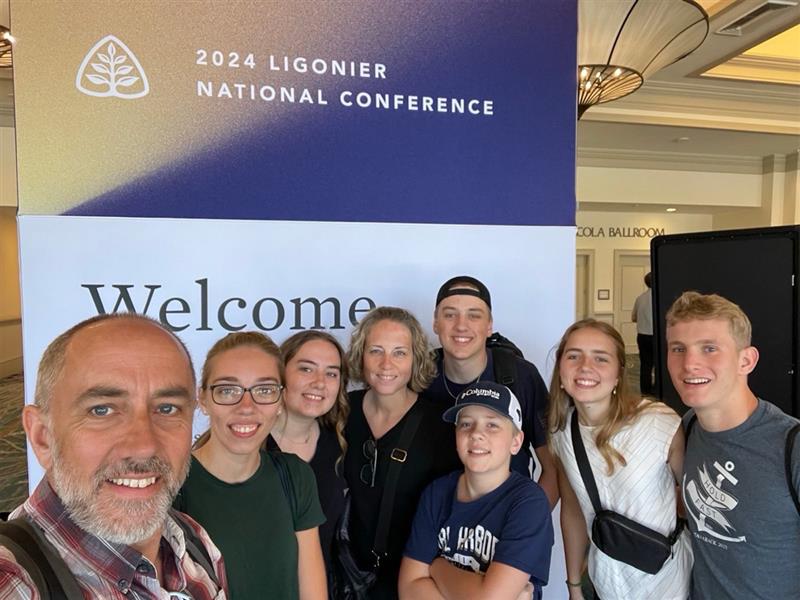 Kayla with her family at 2024 Ligonier National Conference