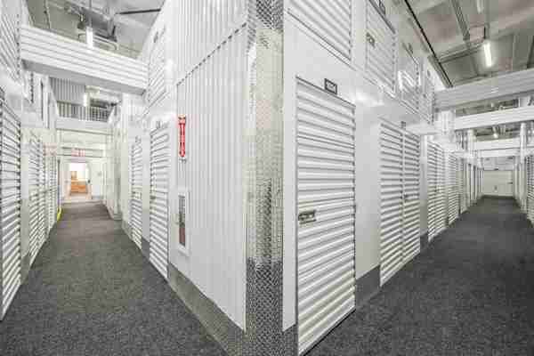 rows of climate controlled storage units at Manhattan Mini Storage East New York