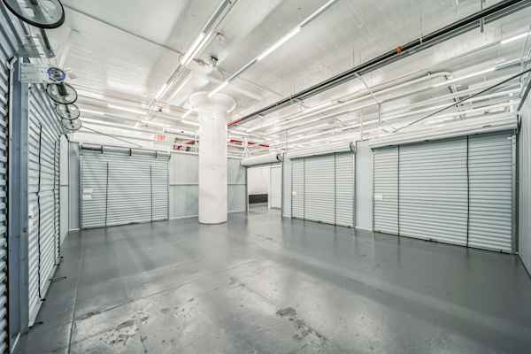 a row of large and medium size storage units at Manhattan Mini Storage on W 44th St