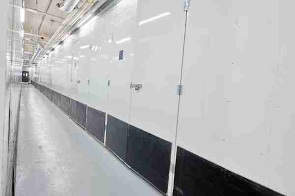 a row of medium and large size storage units at Manhattan Mini Storage on 110th St