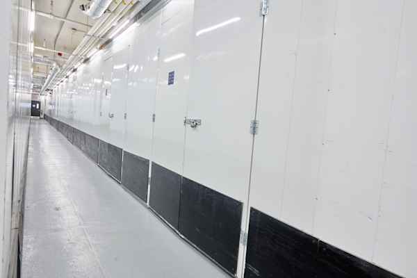 a row of medium and large size storage units at Manhattan Mini Storage on 110th St