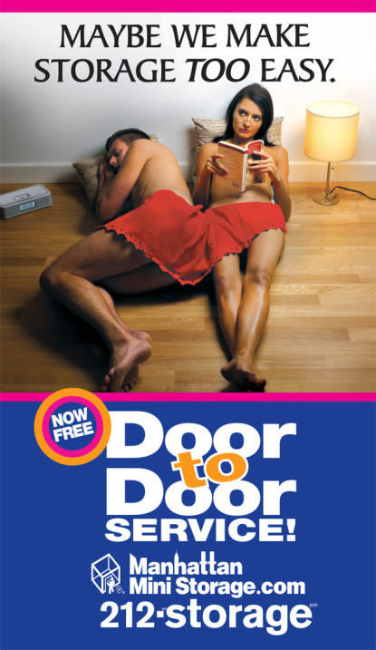 Manhattan Mini Storage Billboard "Maybe we make storage too easy"