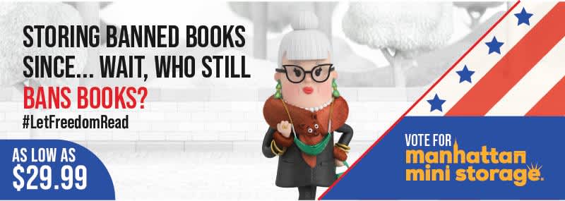 Storing Banned Books. Who Still Does That? - Manhattan Mini Storage Billboards