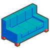 Sofa, 3 cushion