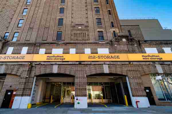 drive-in loading bay of Manhattan Mini Storage on W 107th St