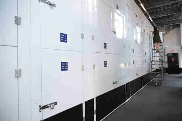 a row of storage closets at Manhattan Mini Storage on 420 E 62nd St