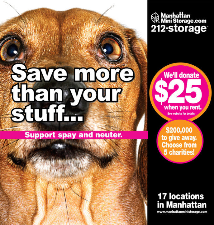 Manhattan Mini Storage Billboard "Save more than your stuff"