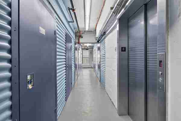 a row of climate controlled storage units on W 21st Street in Chelsea at Manhattan Mini Storage