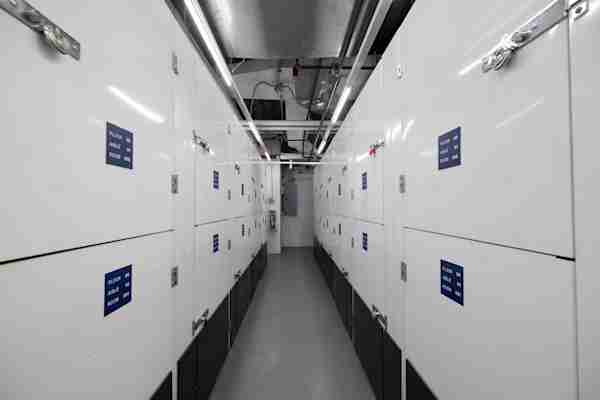 a row of climate controlled storage units on W 21st Street in Chelsea at Manhattan Mini Storage