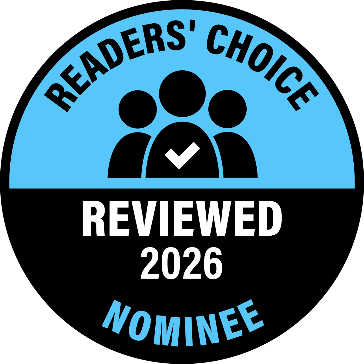 Readers Choice Nominee 2026 Logo