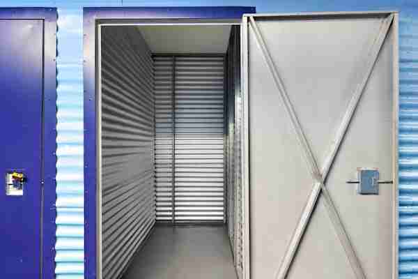 a Chelsea self storage unit with an open door 