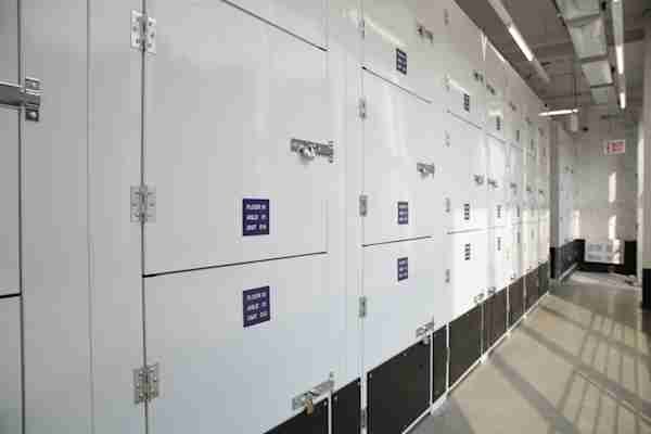 a row of closet size storage units at Manhattan Mini Storage on Dyckman