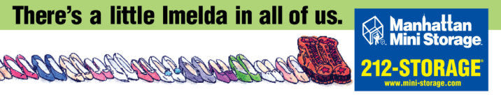 Manhattan Mini Storage Billboard "There's a little Imelda in all of us"