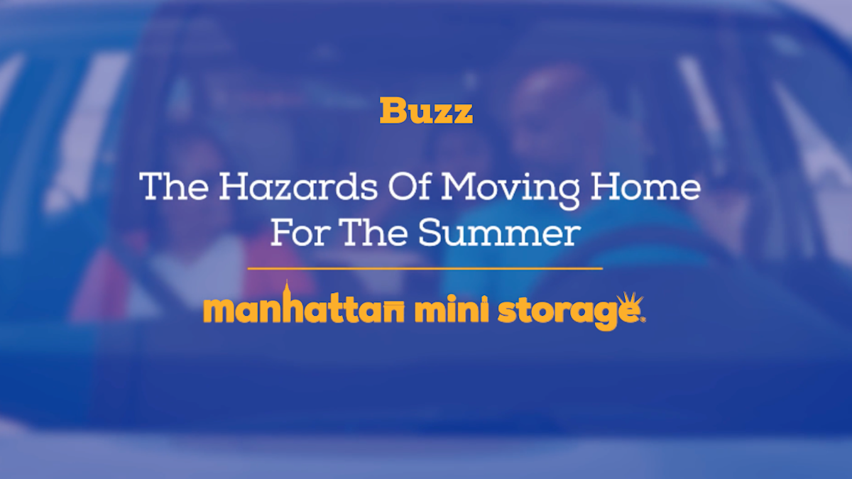 daughter reaching into storage tote to find buzzing item