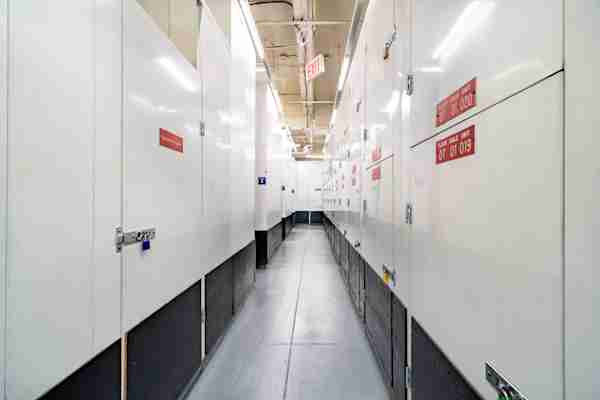 a row of storage units at Manhattan Mini Storage on 570-571 Riverside Dr