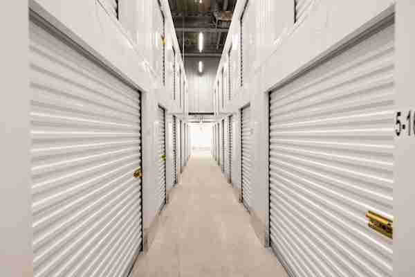 a row of climate controlled storage units at Manhattan Mini Storage on 420 E 62nd St