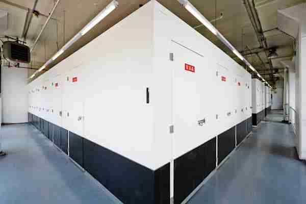 rows of medium and large sized self storage units at Manhattan Mini Storage on Varick