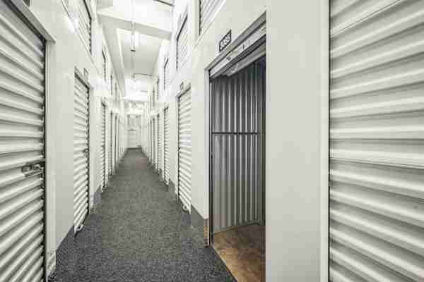 a row of climate controlled storage units in Totowa, NJ at Manhattan Mini Storage