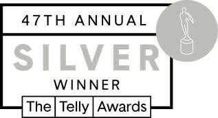 Silver Telly Badge
