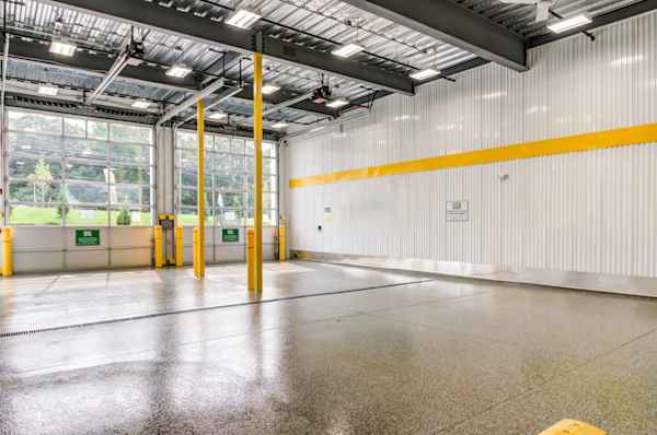 Manhattan Mini Storage drive-in loading bay at the self storage facility in Monmouth Junction