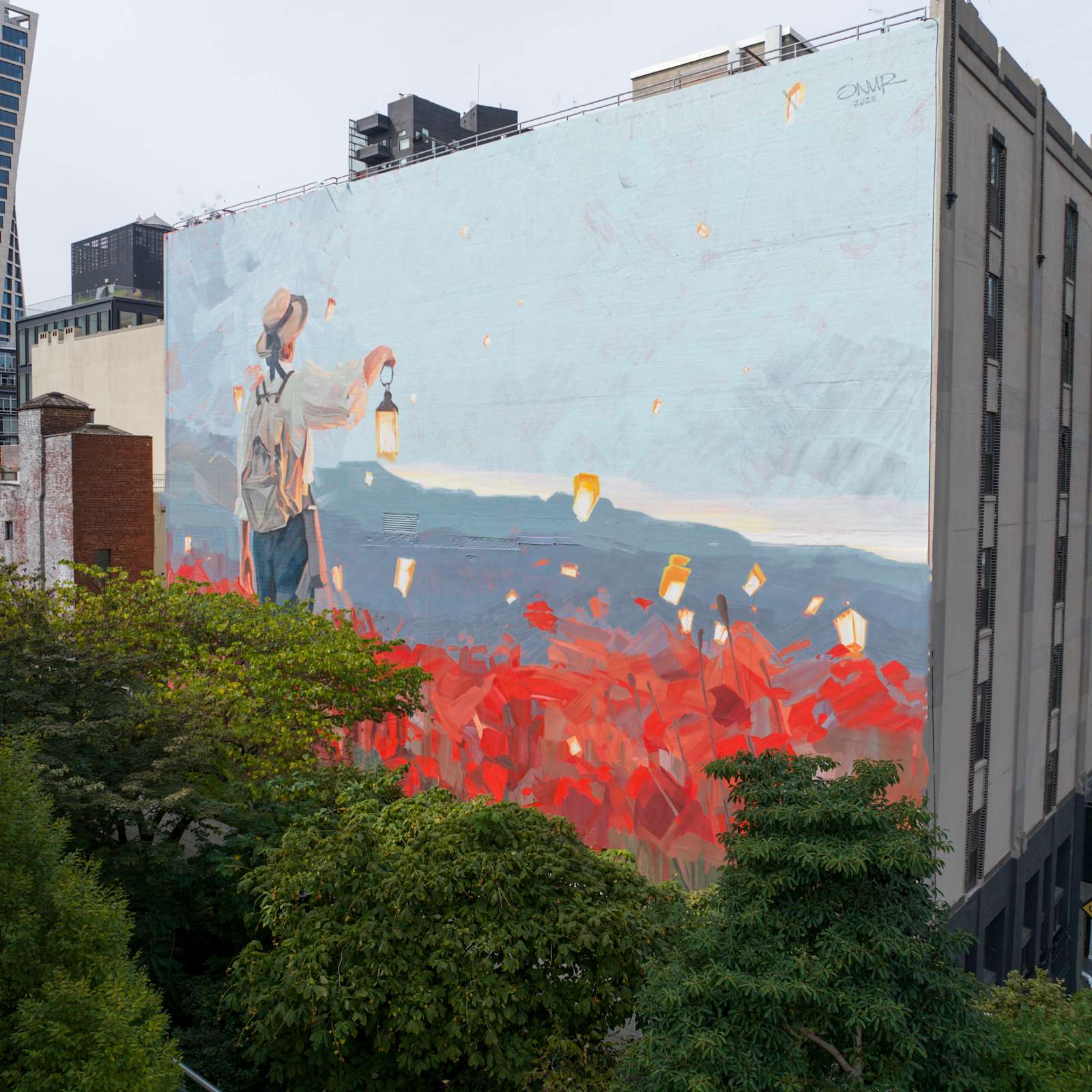 The artwork honors young changemakers in New York and across the world who are reshaping our relationship with the planet one bold idea at a time. 