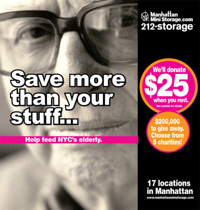 Manhattan Mini Storage Billboard "Save more than your stuff"