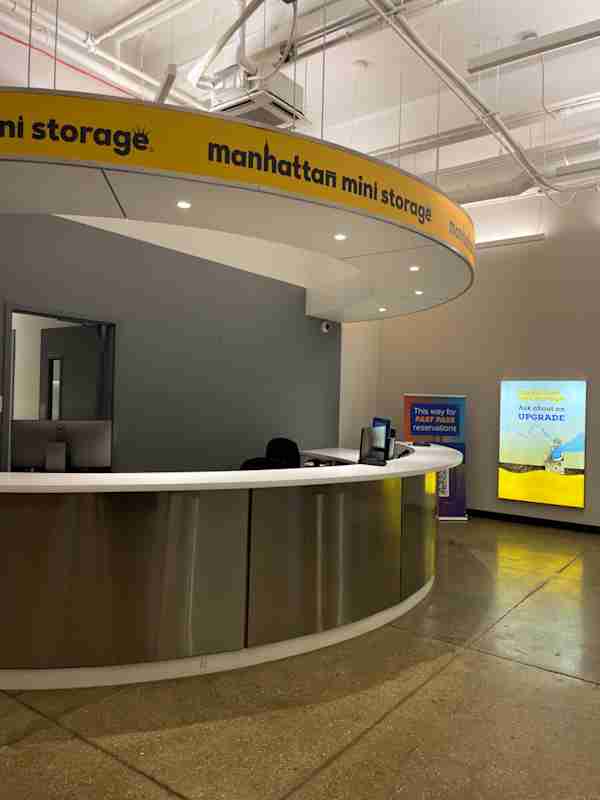 Manhattan Mini Storage front desk at the Midtown facility