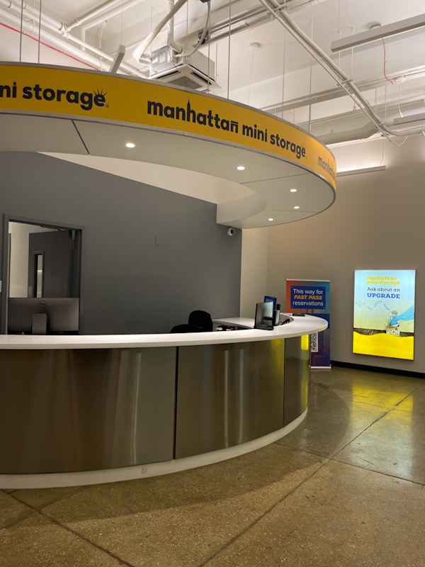 Manhattan Mini Storage front desk at the Midtown facility