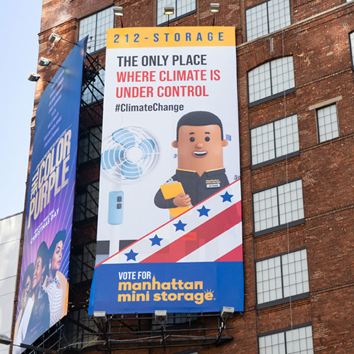 Manhattan Mini Storage Billboards - The Only Place Where Climate is Under Control