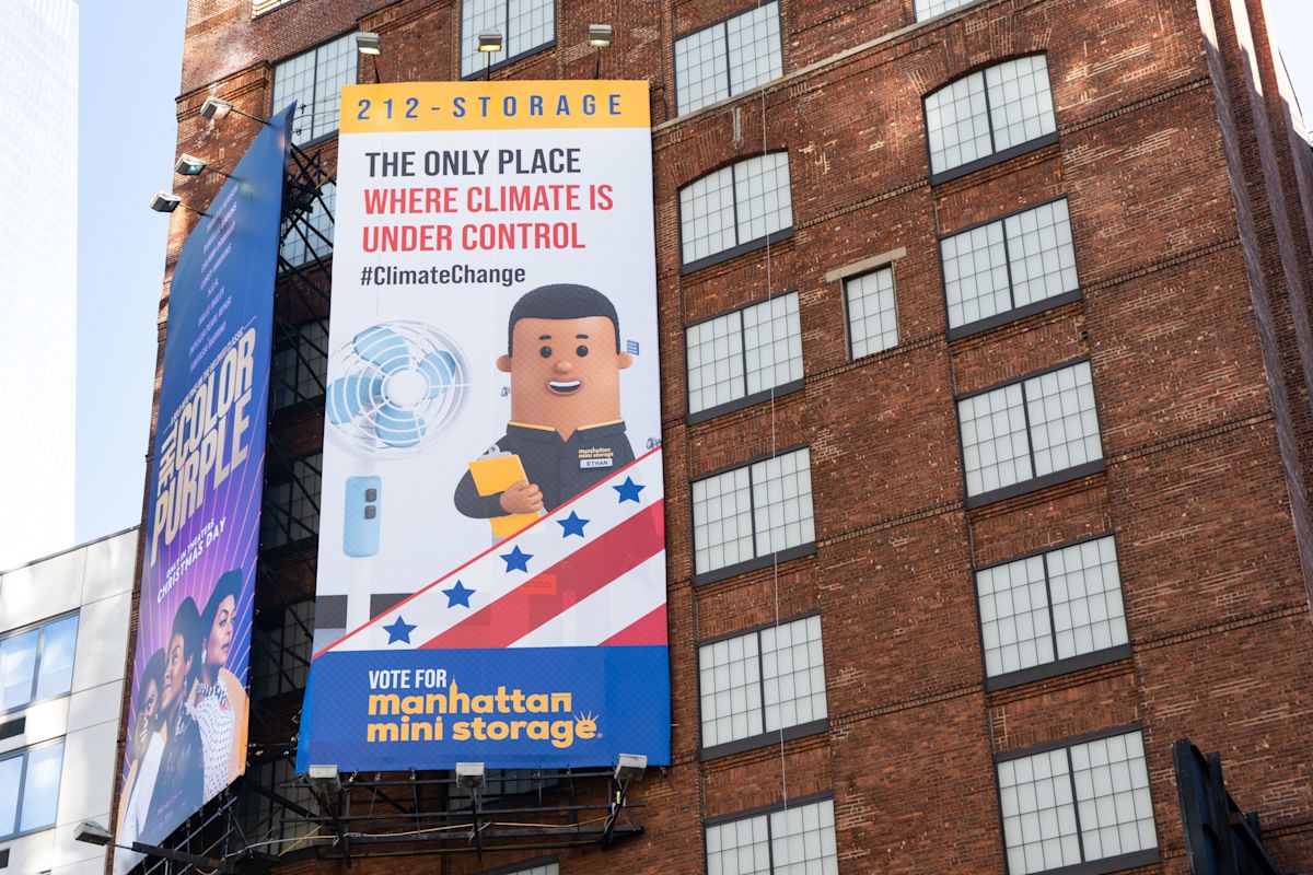 Manhattan Mini Storage Billboards - The Only Place Where Climate is Under Control