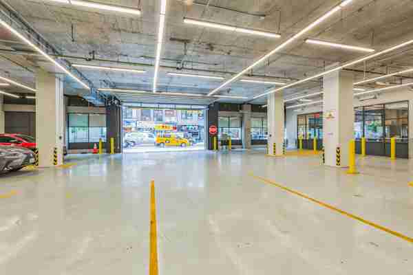 drive in loading bay at Manhattan Mini Storage with a view onto W 29th St 