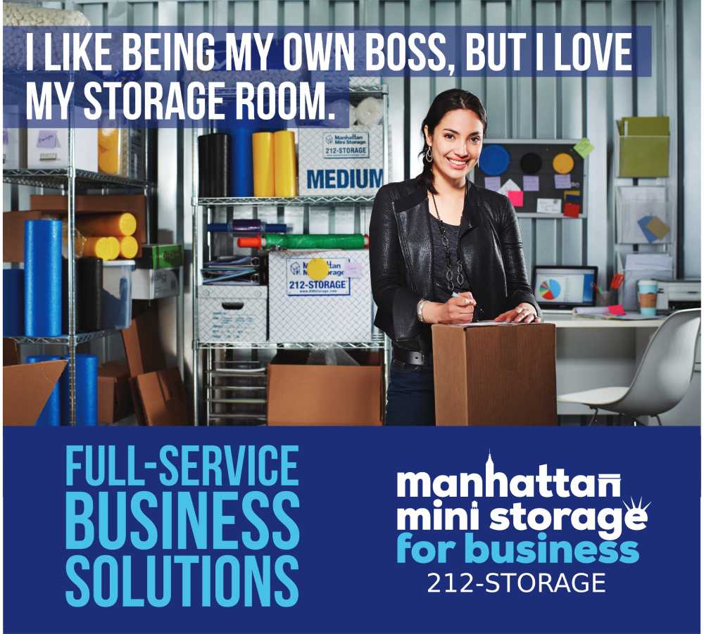 Manhattan Mini Storage Billboard "I like being my own boss, but I love my storage room."